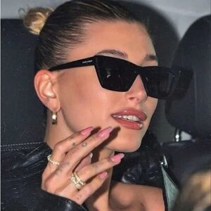 YSL SL 276 saint laurent MICA sunglasses 001 as seen on Hailey Bieber